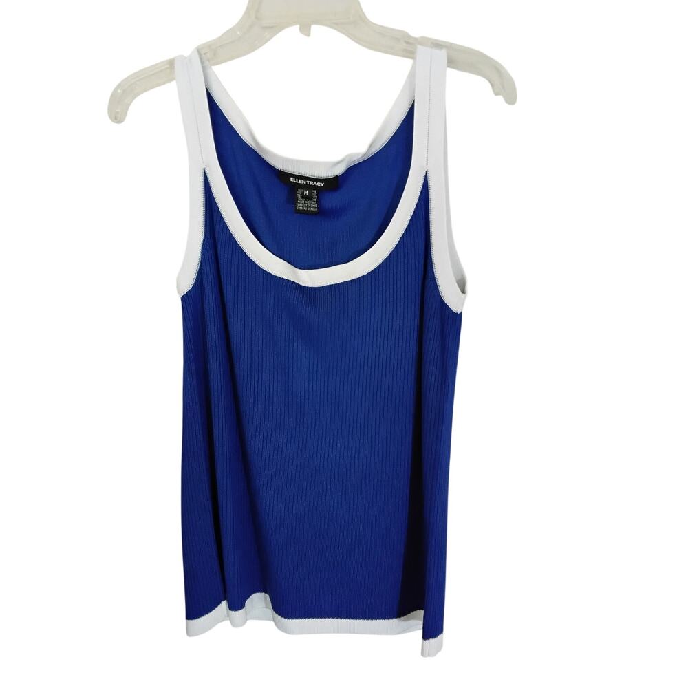 Blue Ellen Tracy tank top